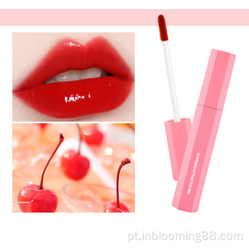 Conjunto de brilho labial de garotas de luxo de beleza